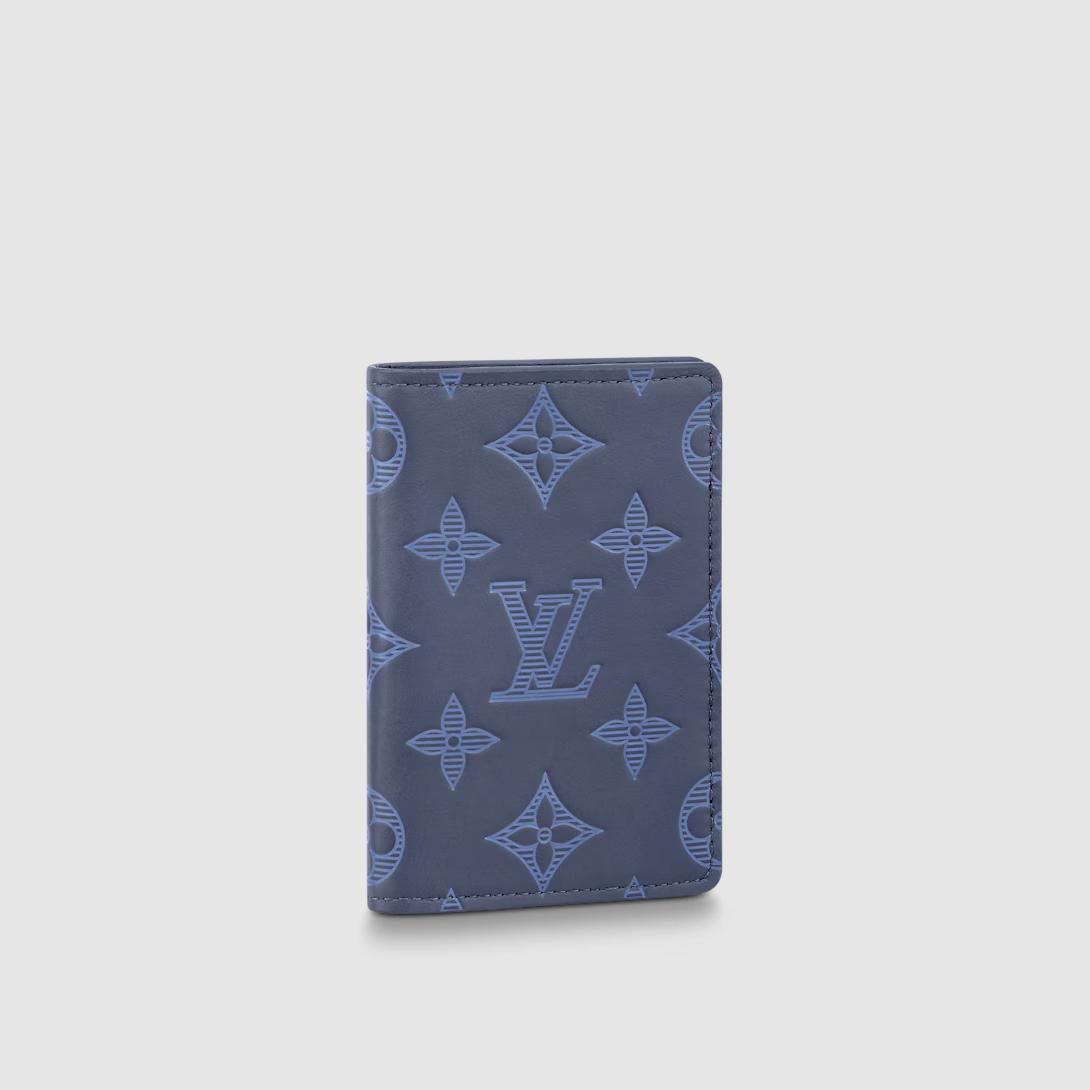 Ví Louis Vuitton Pocket Organizer Nam Xanh Dương